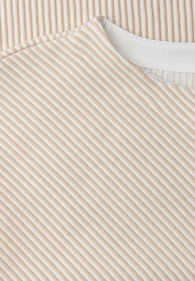 STREET ONE Strickpullover 3/4-Arm mit Two-Tone-Effekt und feinem Strukturmuster