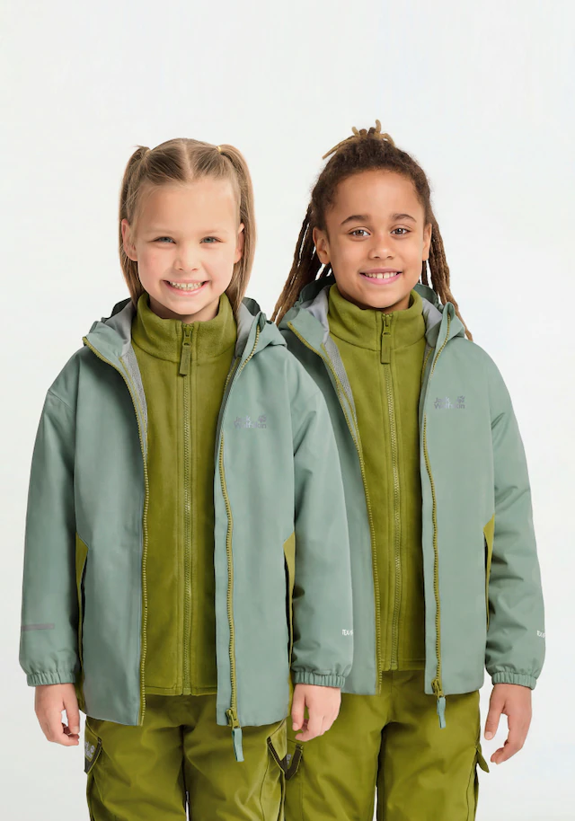 Jack Wolfskin 3-in-1-Funktionsjacke »ICELAND 3IN1 JKT K« Langarm-Design, aus Polyester, in Größen von 104 bis 176