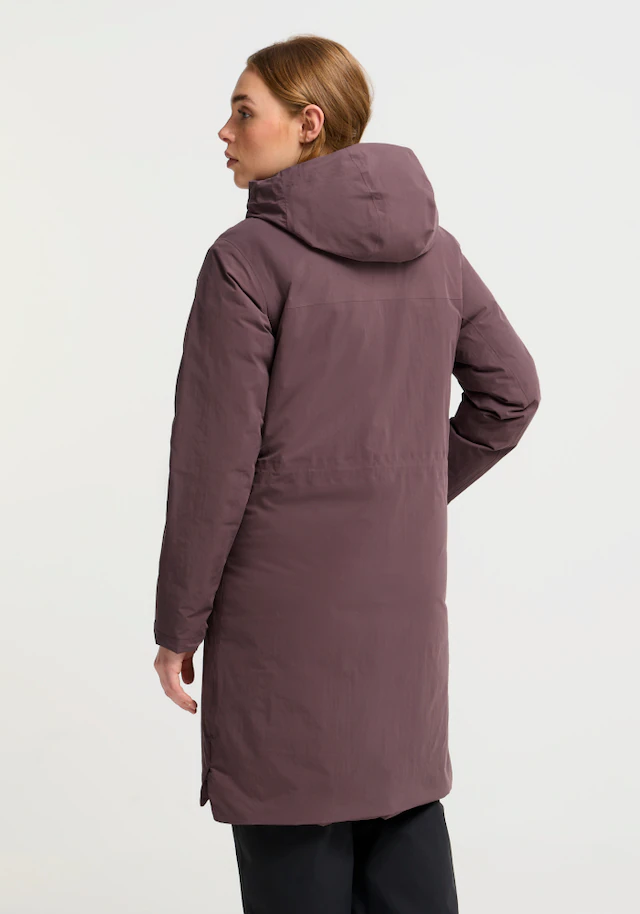 Jack Wolfskin Daunenmantel »FIORA BAY COAT W RDS« für sportliche Outdoor- und Wandereinsätze, langer Schnitt
