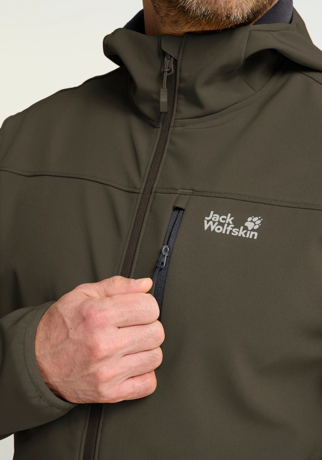 Jack Wolfskin Outdoorjacke »WILD WINDS HOODED JKT M« für Wandern und andere Aktivitäten im Freien