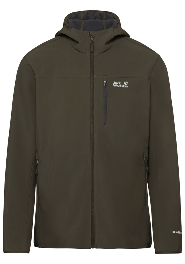 Jack Wolfskin Outdoorjacke »WILD WINDS HOODED JKT M« für Wandern und andere Aktivitäten im Freien