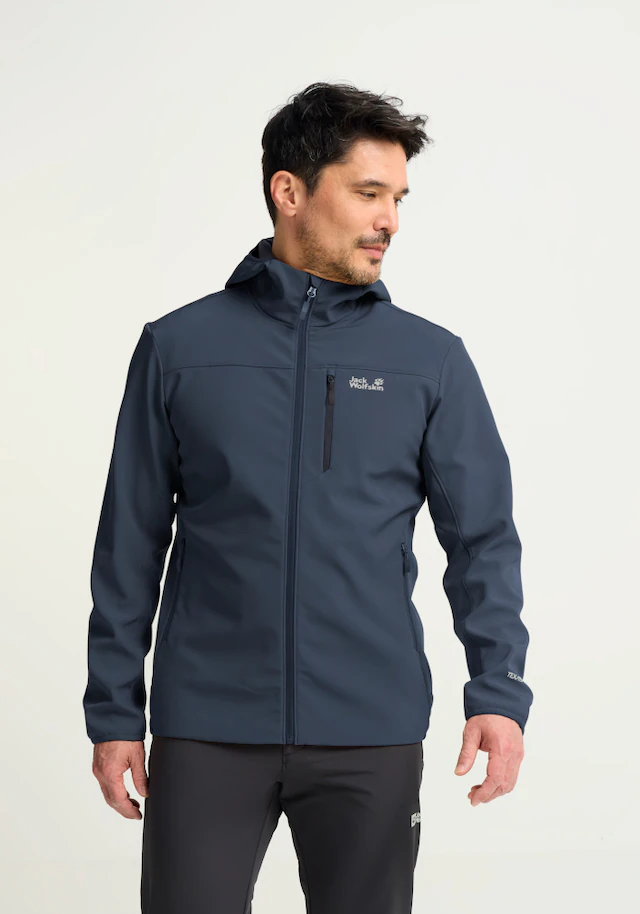 Jack Wolfskin Outdoorjacke »WILD WINDS HOODED JKT M« für Wandern und andere Aktivitäten im Freien