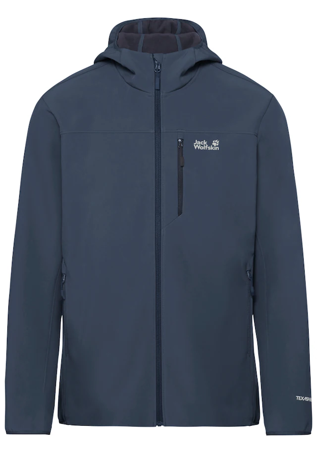 Jack Wolfskin Outdoorjacke »WILD WINDS HOODED JKT M« für Wandern und andere Aktivitäten im Freien