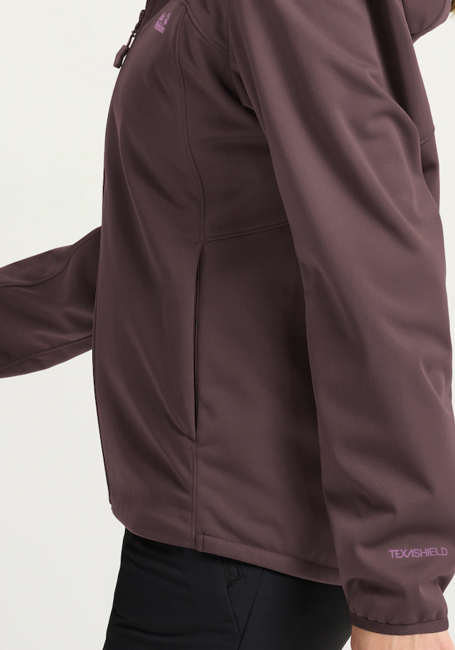 Jack Wolfskin Softshelljacke »WINDHAIN 2 HOODY W« wasserabweisend, windabweisend, wärmeisolierend