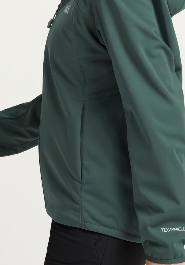 Jack Wolfskin Softshelljacke »WINDHAIN 2 HOODY W« wasserabweisend, windabweisend, wärmeisolierend