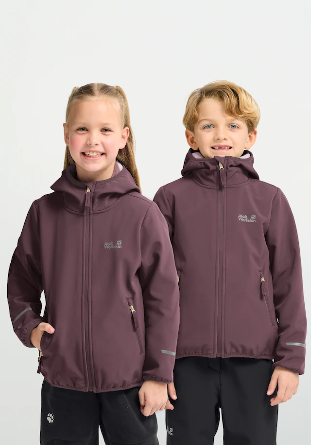 Jack Wolfskin Softshelljacke »FOURWINDS JKT K« wasserabweisend, windabweisend, mit reflektierenden Details