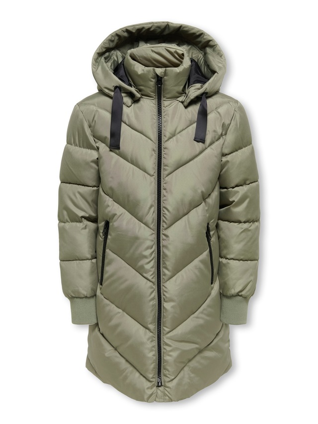 KIDS ONLY Steppjacke »KOGSKYLAR HOOD JACKET VD OTW« mit Kapuze Langjacke mit abnehmbarer Kapuze
