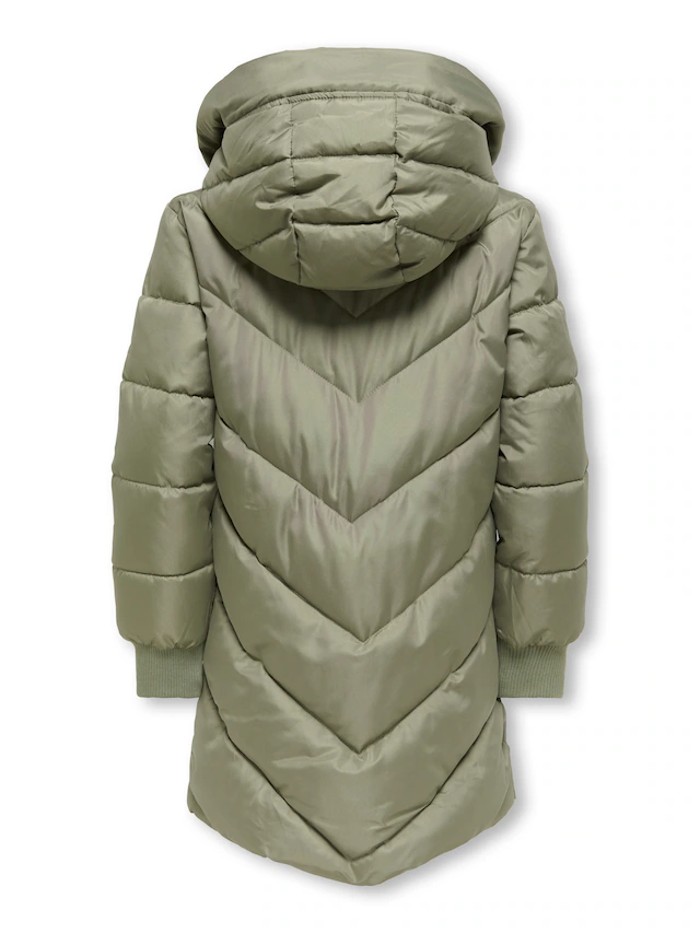 KIDS ONLY Steppjacke »KOGSKYLAR HOOD JACKET VD OTW« mit Kapuze Langjacke mit abnehmbarer Kapuze