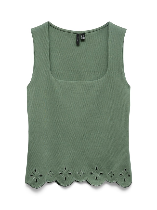 Vero Moda Spitzentop »VMLOUISE SL SQUARE NECK TOP JRS« Baumwolle, regular fit