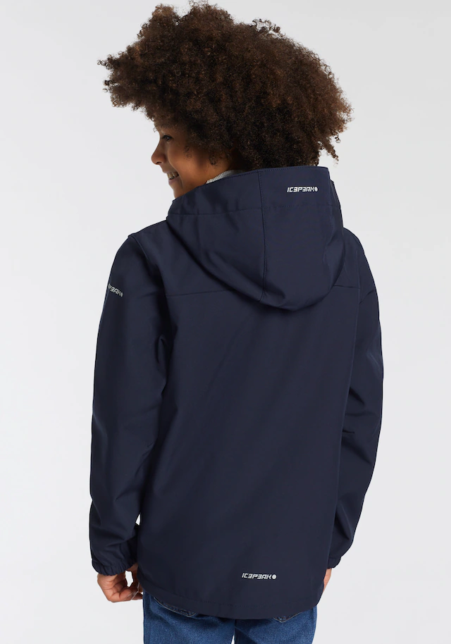 Icepeak Softshelljacke »ICEPEAK KONAN JR« mit Kapuze Reißverschlusstaschen, atmungsaktiv, winddicht, wasserabweisend