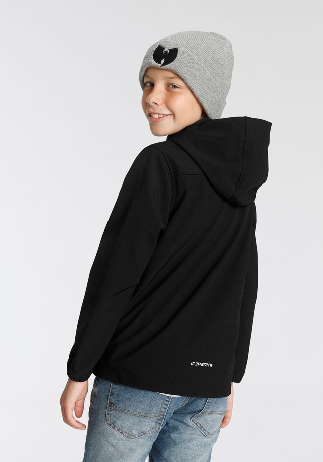 Icepeak Softshelljacke »ICEPEAK KONAN JR« mit Kapuze Reißverschlusstaschen, atmungsaktiv, winddicht, wasserabweisend