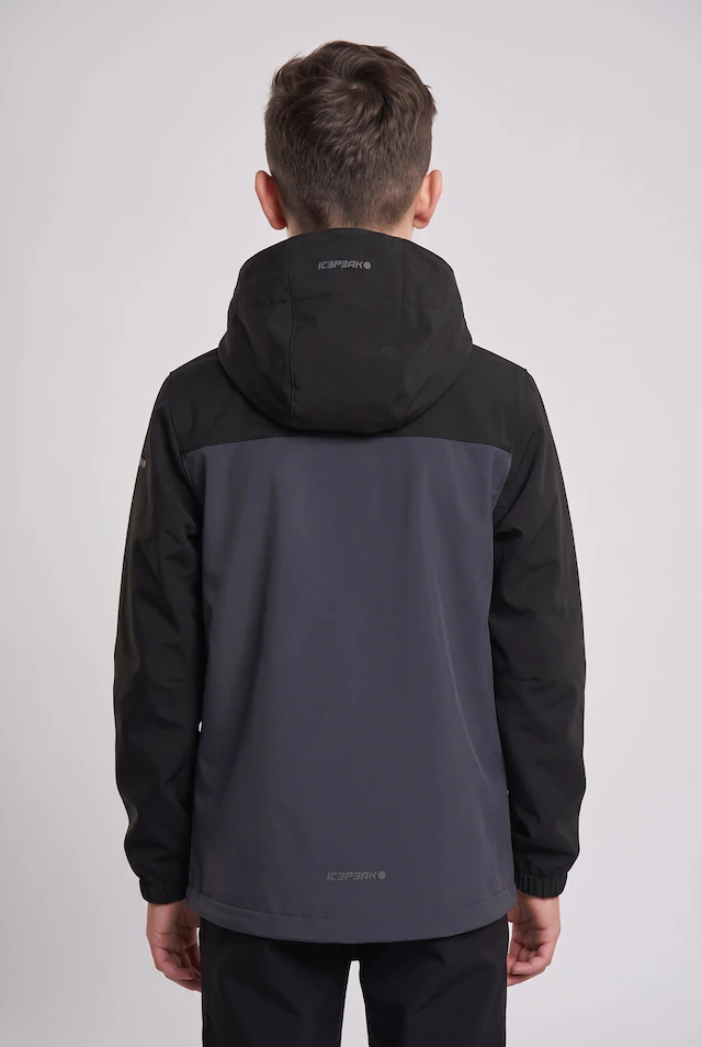Icepeak Softshelljacke »ICEPEAK KONAN JR« mit Kapuze Reißverschlusstaschen, atmungsaktiv, winddicht, wasserabweisend