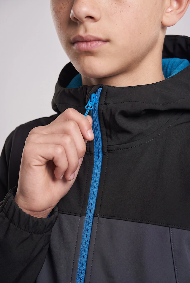 Icepeak Softshelljacke »ICEPEAK KONAN JR« mit Kapuze Reißverschlusstaschen, atmungsaktiv, winddicht, wasserabweisend