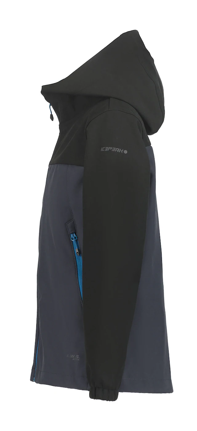 Icepeak Softshelljacke »ICEPEAK KONAN JR« mit Kapuze Reißverschlusstaschen, atmungsaktiv, winddicht, wasserabweisend