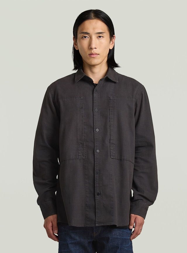 G-STAR Langarmshirt »Panelled Pocket Regular Shirt«