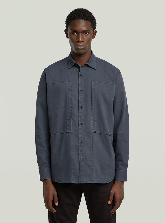 G-STAR Langarmshirt »Panelled Pocket Regular Shirt«