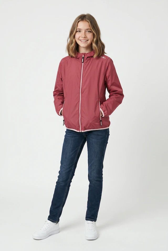 CMP Regenjacke »KID G JACKET RAIN FIX HOOD« mit Kapuze für Kinder, mit Kapuze, wind- und wasserdicht, Wassersäule 5000