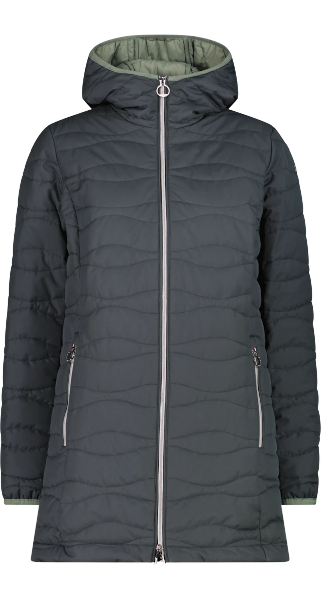 CMP Steppmantel »WOMAN PARKA FIX HOOD« mit Kapuze, aus Polyester