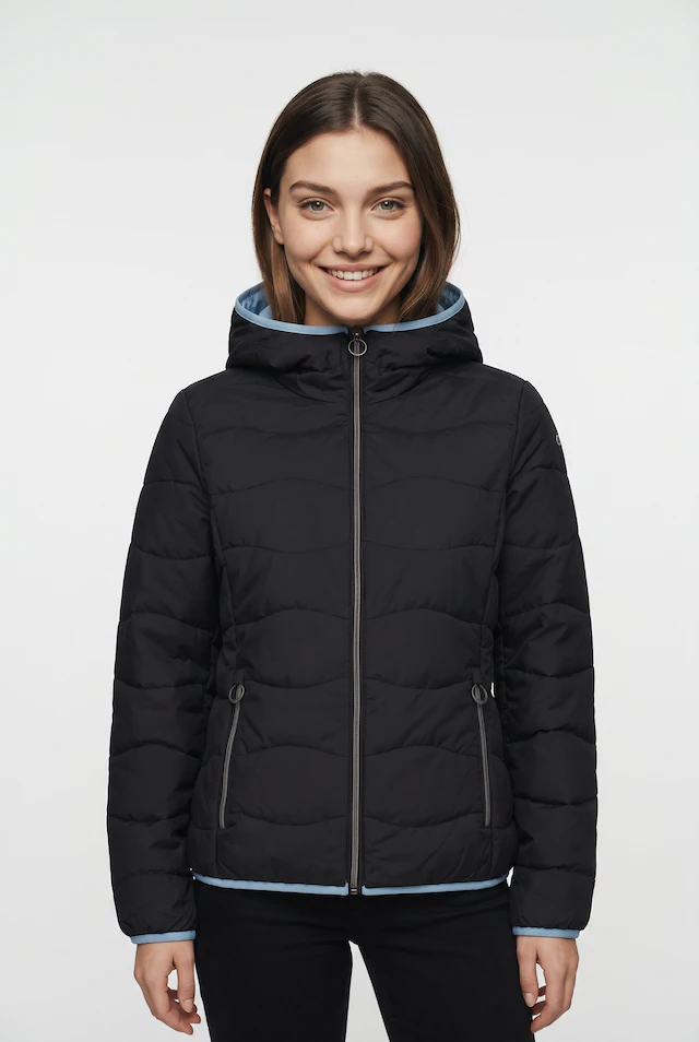 CMP Steppjacke »WOMAN JACKET FIX HOOD« mit Kapuze winddicht, wasserabweisend, atmungsaktiv