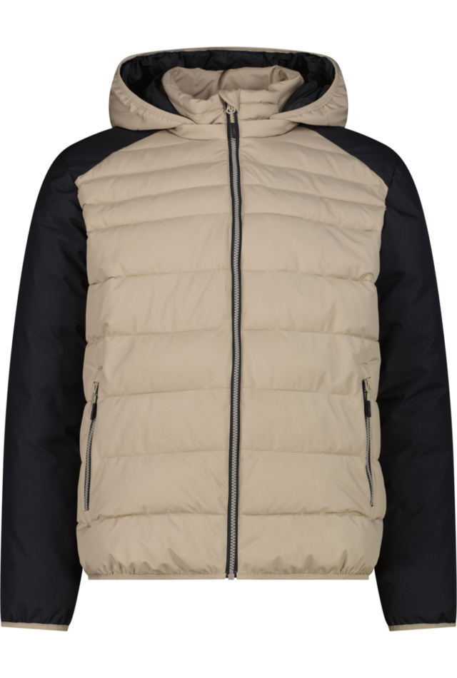 CMP Steppjacke »MAN JACKET SNAPS HOOD« mit Kapuze Clima Protect®, Sorona® Flock, wasserabweisend