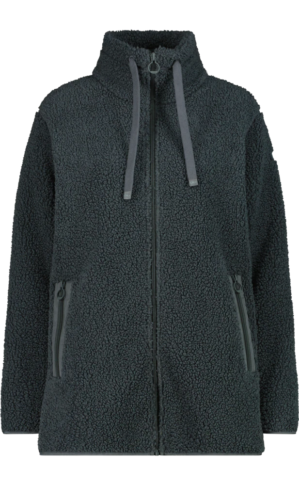 CMP Fleecejacke »WOMAN LONG JACKET« lange Jackenform, aus Polyester, auch in großen Größen