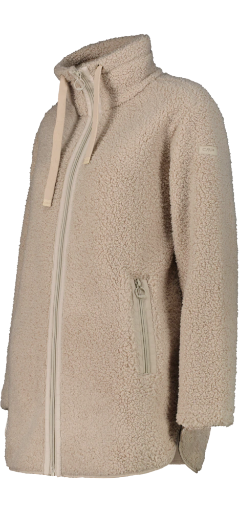 CMP Fleecejacke »WOMAN LONG JACKET« lange Jackenform, aus Polyester, auch in großen Größen