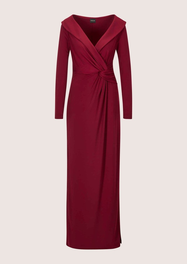 MADELEINE Abendkleid »Abendkleid Elegantes Stretchkleid in Wickel-Optik« Wickeloptik durch Knoten