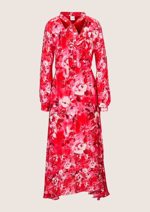 MADELEINE Druckkleid »Druckkleid Stretchkleid mit Blumenmuster« Mit Bindeband am Ausschnitt
