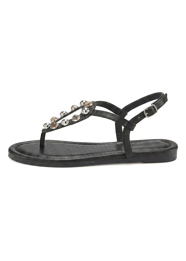 LASCANA Sandale »Zehentrenner, Sandalette, Sommerschuh, offener Schuh« mit modischen Schmuckelementen VEGAN