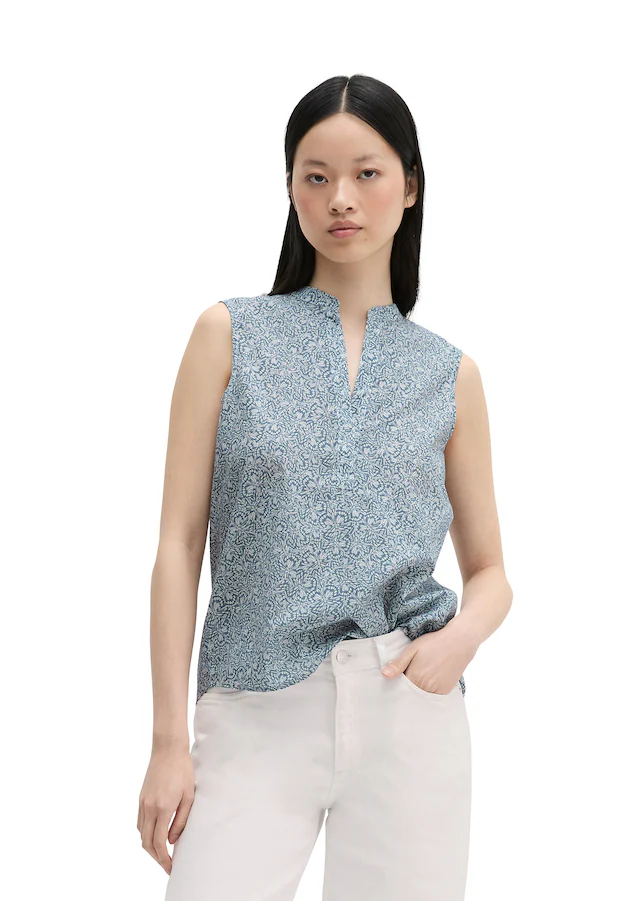 Marc O'Polo Blusentop loose aus bedrucktem Baumwoll-Voile