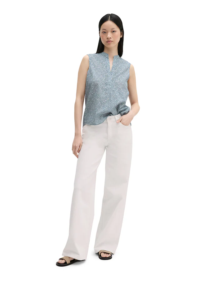 Marc O'Polo Blusentop loose aus bedrucktem Baumwoll-Voile