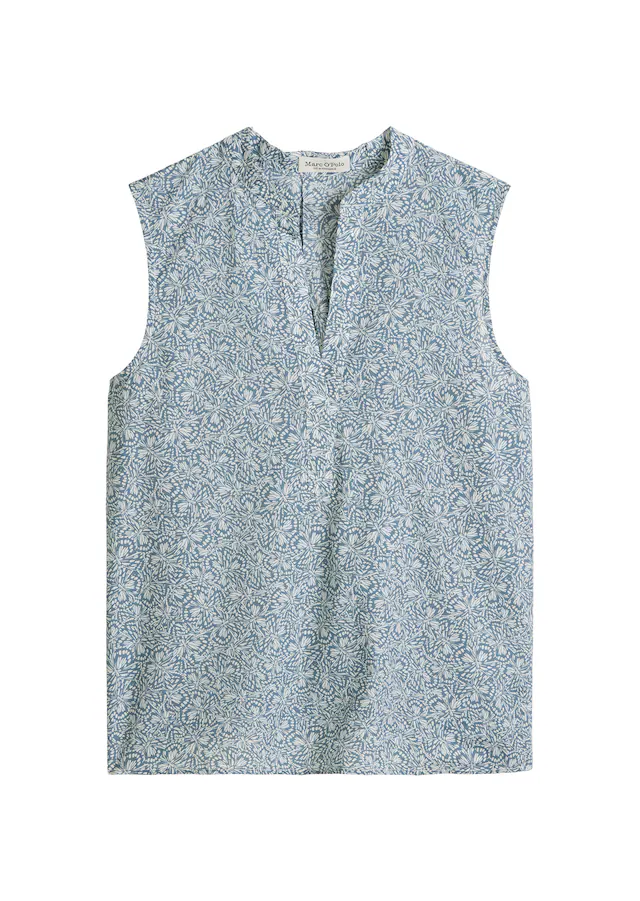 Marc O'Polo Blusentop loose aus bedrucktem Baumwoll-Voile