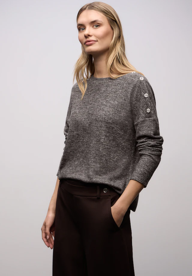 STREET ONE Langarmshirt mit Rundhalsausschnitt