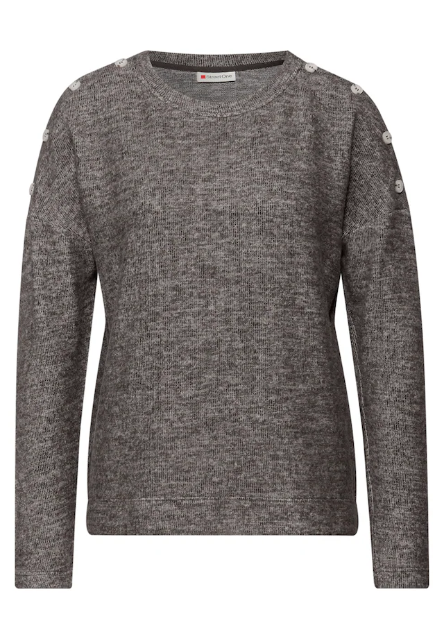 STREET ONE Langarmshirt mit Rundhalsausschnitt