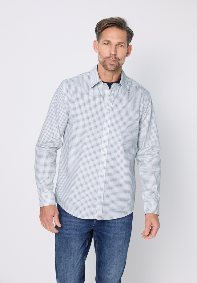 STREET ONE MEN Karohemd aus reiner Baumwolle