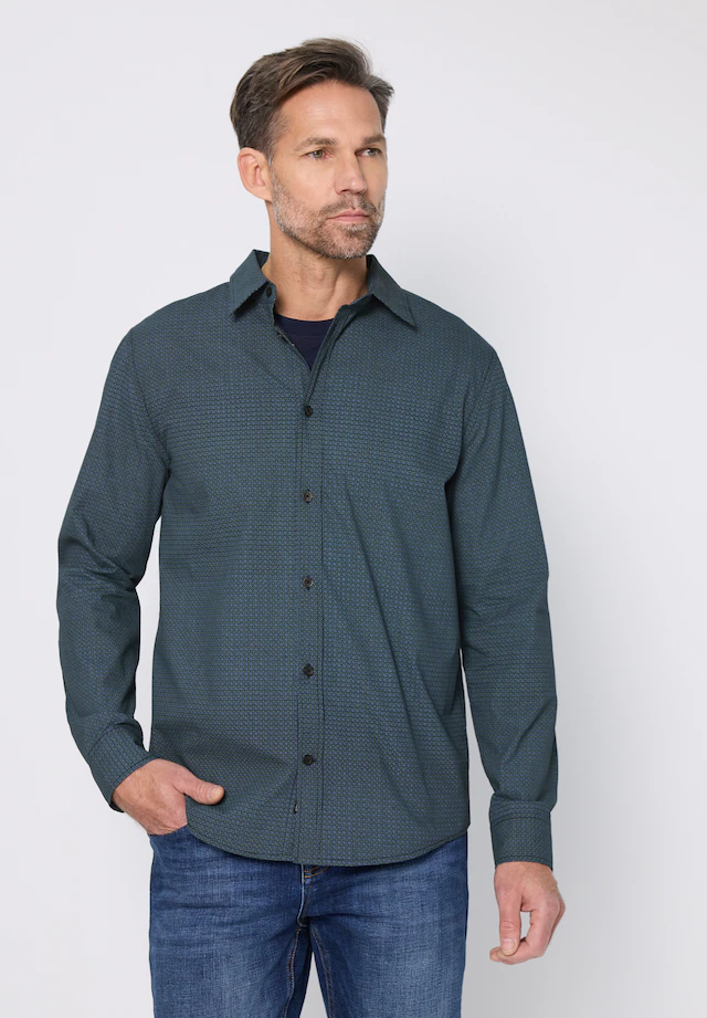STREET ONE MEN Karohemd aus reiner Baumwolle