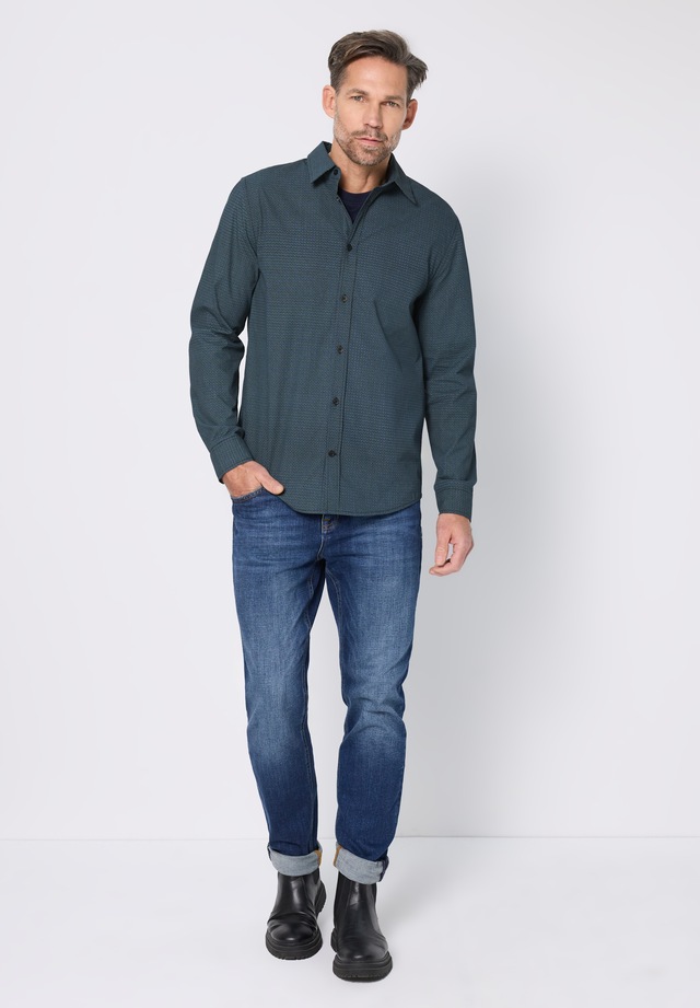STREET ONE MEN Karohemd aus reiner Baumwolle
