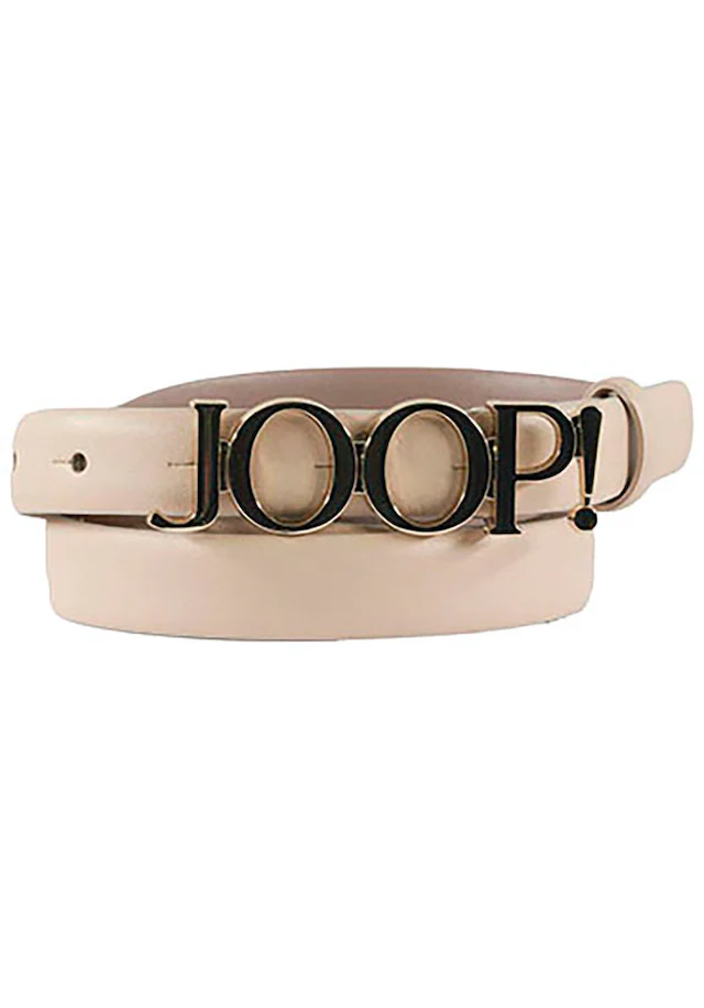 JOOP! Ledergürtel mit Logo-Pinschließe, Breite 2 cm