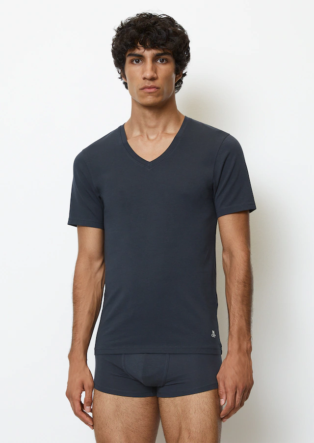 Marc O'Polo Unterziehshirt »Essentials« mit V-Ausschnitt und kurzem Arm