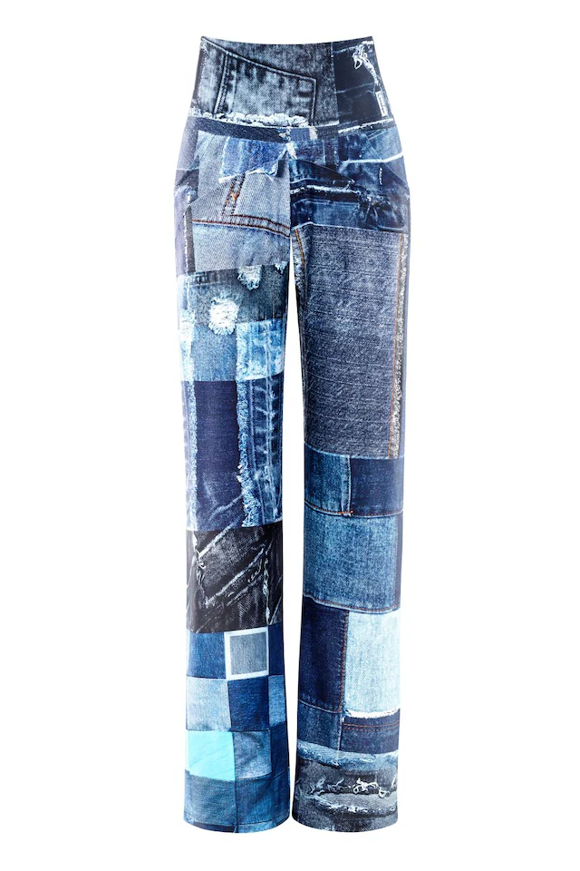 Winshape Sporthose »Functional Comfort Wide Leg Pants CUL105C« mit Patchwork-Print
