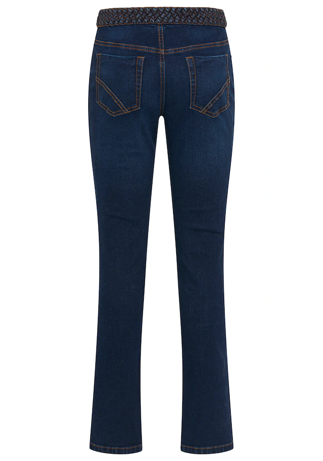 Arizona Gerade Jeans »mit Jeansgürteloptik« Straight-Fit, gerader Beinverlauf, normale Leibhöhe