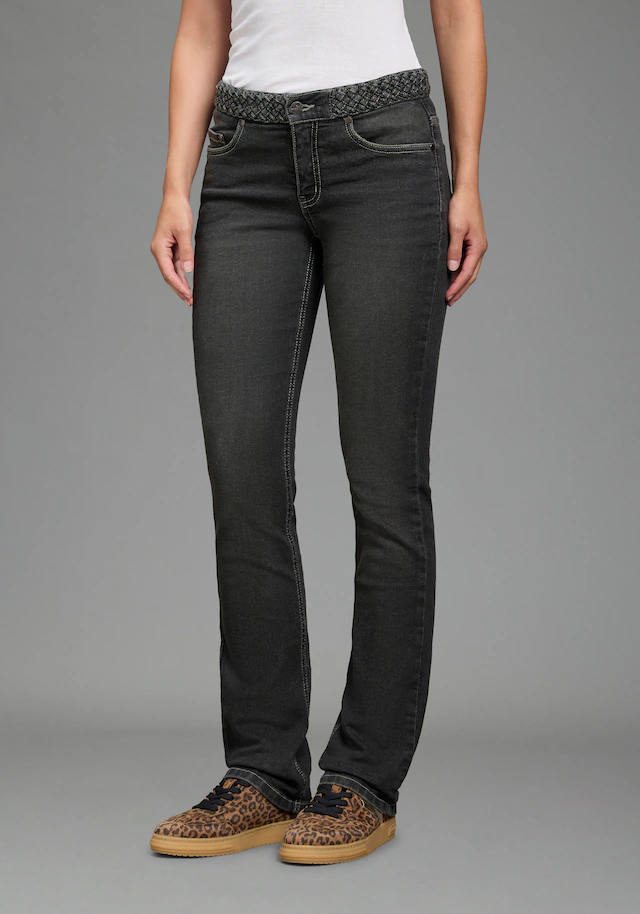 Arizona Gerade Jeans »mit Jeansgürteloptik« Straight-Fit, gerader Beinverlauf, normale Leibhöhe
