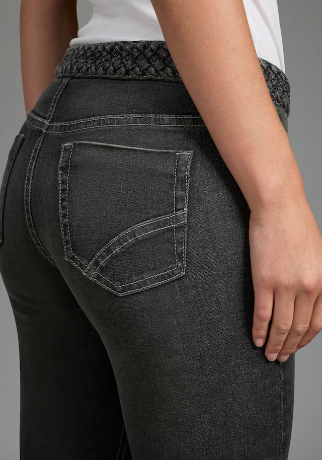 Arizona Gerade Jeans »mit Jeansgürteloptik« Straight-Fit, gerader Beinverlauf, normale Leibhöhe