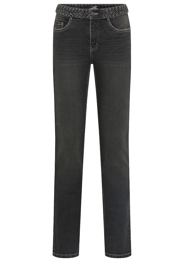 Arizona Gerade Jeans »mit Jeansgürteloptik« Straight-Fit, gerader Beinverlauf, normale Leibhöhe