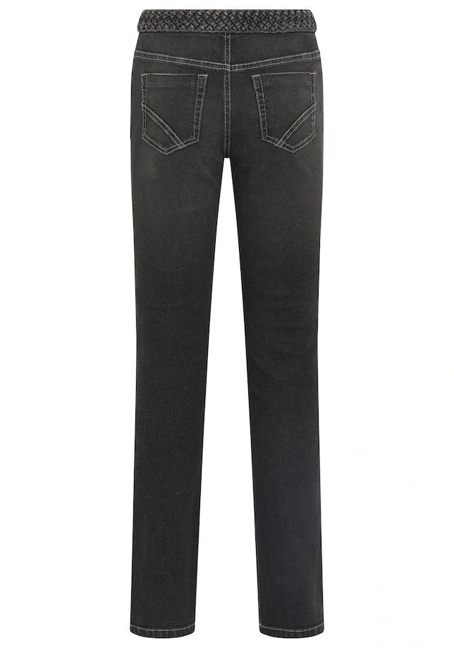 Arizona Gerade Jeans »mit Jeansgürteloptik« Straight-Fit, gerader Beinverlauf, normale Leibhöhe