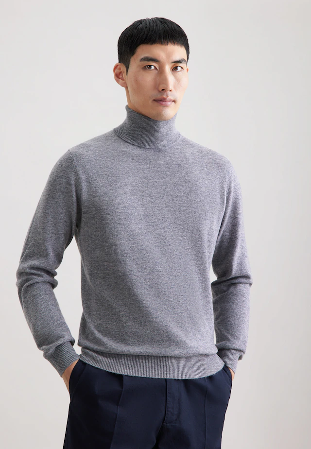 seidensticker Strickpullover »Schwarze Rose« 1/1 Rollkragen Uni