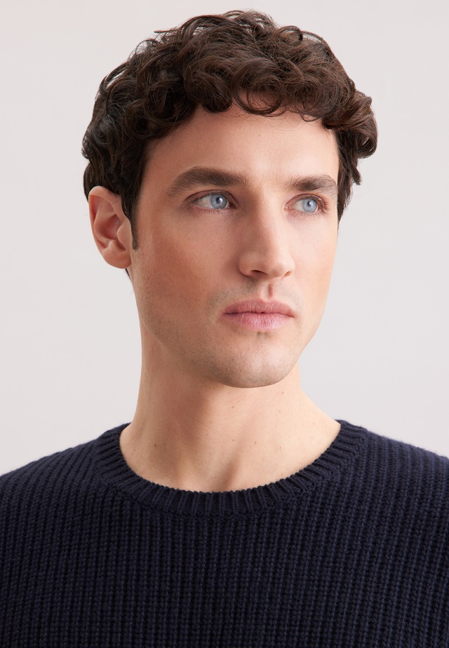 seidensticker Strickpullover »Schwarze Rose« 1/1 Rundhals Uni