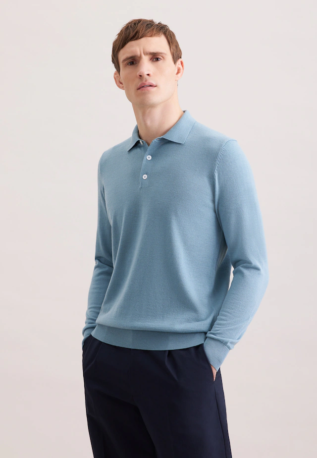 seidensticker Strickpullover »Schwarze Rose« 1/1 Kragen Uni