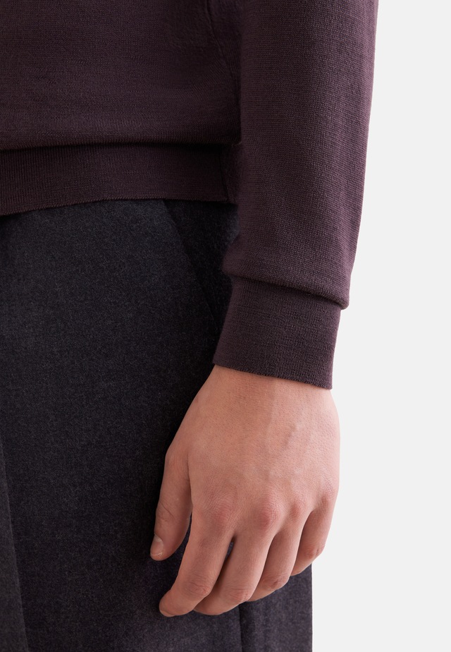 seidensticker Strickpullover »Schwarze Rose« 1/1 Kragen Uni