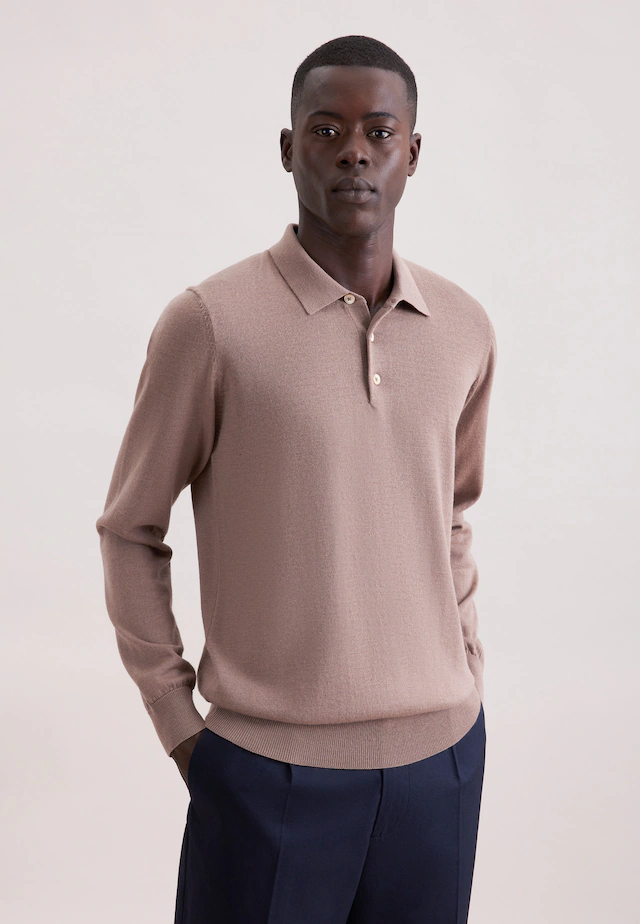 seidensticker Strickpullover »Schwarze Rose« 1/1 Kragen Uni